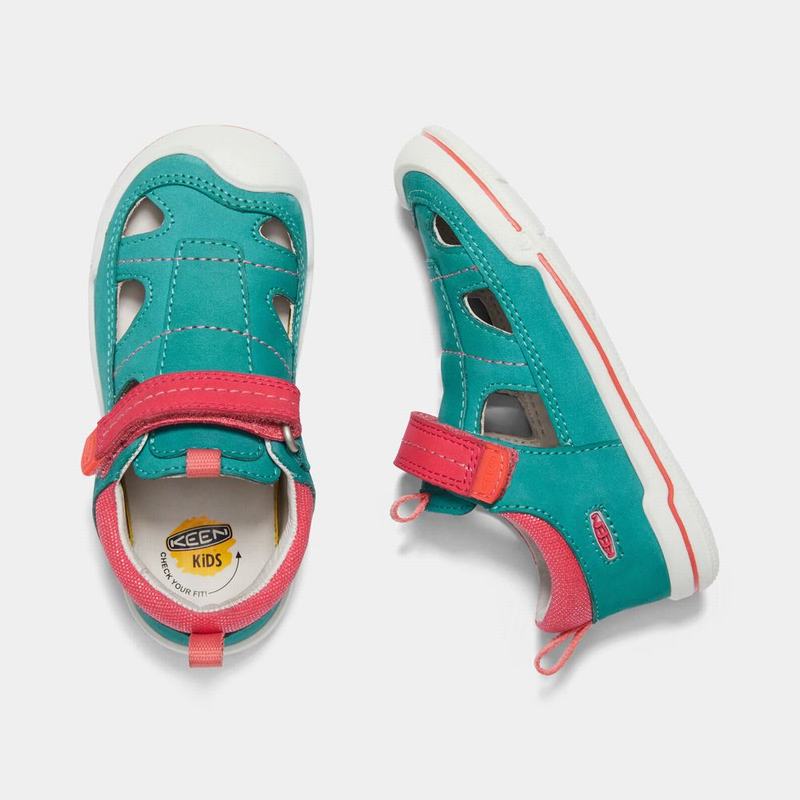 Keen Sprout Fisherman Sandals Canada - Keen Kids Sandals Green/Red (IWPV85941)